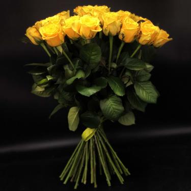 25 желтых роз 