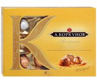 Шоколадные конфеты Коркунов Ассорти темный и молочный шоколад, 110г